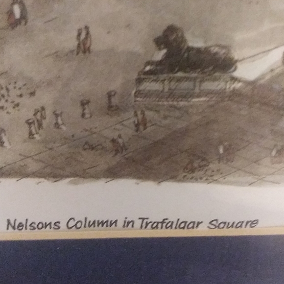 Print of Nelson's Column in Trafalgar Square - Picture 3 of 8